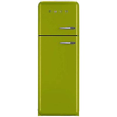 Smeg FAB30LF Fridge Freezer, A++ Energy Rating, Left-Hand Hinge, 60cm Wide Lime Green Smeg FAB30LF Fridge Freezer, A++ Energy Rating, Left-Hand Hinge, 60cm Wide Lime Green
